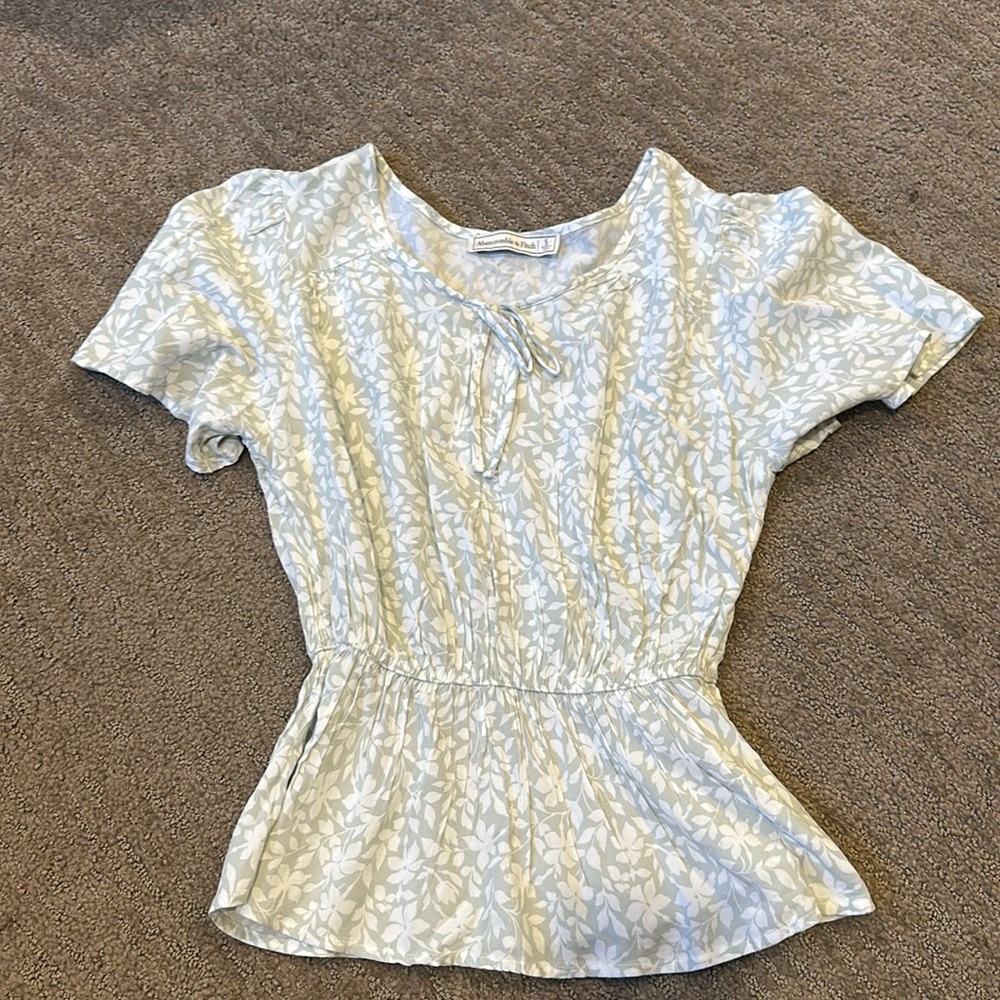 Teal Abercrombie blouse